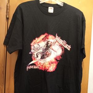 Band Tees Judas Priest Pain Killer Mens Black Short Sleeve XL T Shirt New no Tag